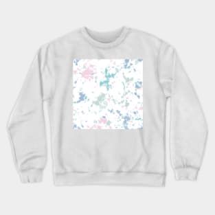 Colorful storm tie-dye shibori style over white background Crewneck Sweatshirt